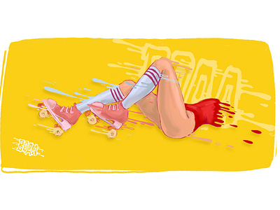 Illustration-Roller-Skate-Legs-Vodawotah