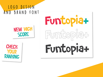 Logo Design and Brand Font branding design font fun game graphic design logo logo design typography