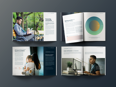 2021 Tyler Technologies Annual Report annual report b2b book dallas design editorial print spire