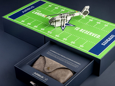 Airbus Dallas Cowboys Suite Box b2b box branding cowboys dallas design packaging