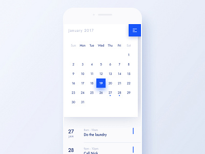 LX2 - Dailyui 38 - Calendar calendar dailyui minimal ui