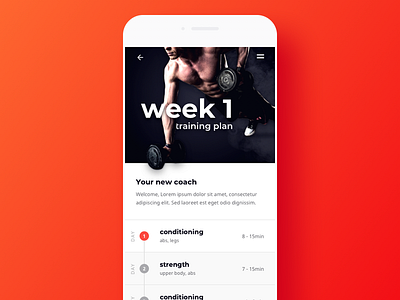 LX2 - Dailyui 41 - Workout Tracker app dailyui tracker workout