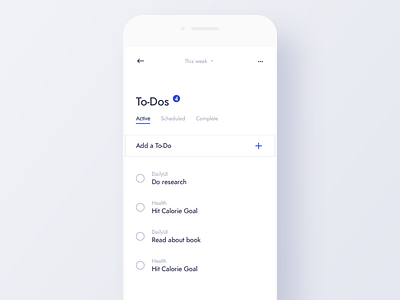 LX2 - Dailyui 42 - ToDo List app dailyui minimal todo ui