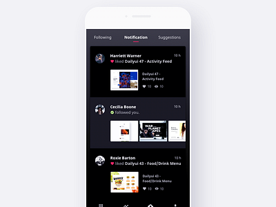 LX2 - Dailyui  49 - Notifications