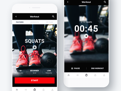 LX2 - Dailyui 62 - Workout of the Day dailyui fitness workout