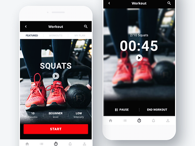 LX2 - Dailyui  62 - Workout of the Day