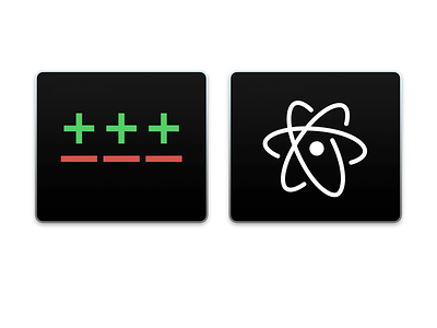 Gitx & Atom atom git icons