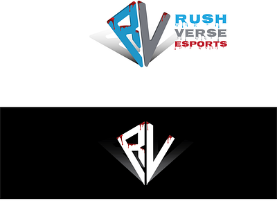 Rush verse logo branding illustration logo vector