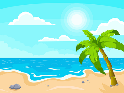 "Summer dream" 2d 2dillustration ai background flat illustration vector