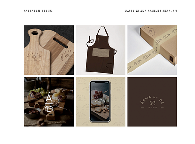 Catering and Gourmet products branding graphic design logo