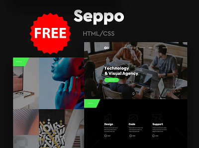 Free Seppo - Corporate One Page HTML Template ajax business contact corporate creative landing landing page modern multipurpose onepage php portfolio responsive scrolling single ui unique user interface ux website
