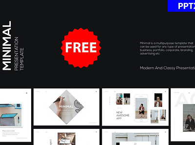 Free MINIMAL Business Powerpoint - LS excel keynote marketing minimal minimalist mockup modern multipurpose powerpoint ppt presentation presentation template seo simple slide smart object social media social media template template templates