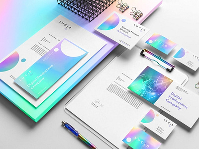 Neon & Holographic Branding Mockups