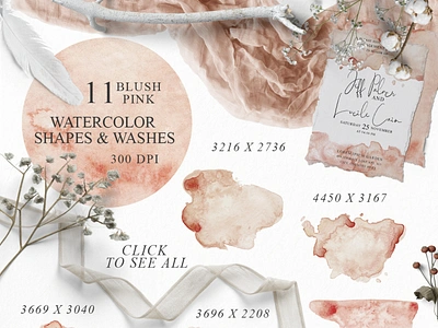 Elegant Watercolor Backgrounds,Textures Graphics abstract aesthetic background backgrounds banner blog blush card color decorative deep design green grey invitation pale pink shape social media template