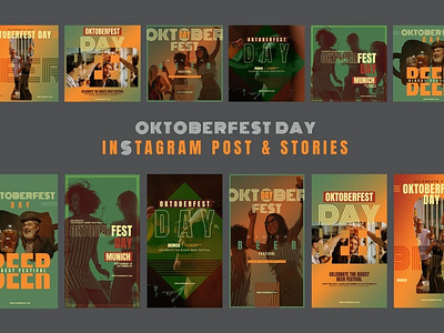 Oktobefest Day Festival Instagram Posts & Stories