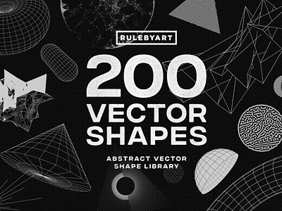 200 Vector Shapes,Graphics