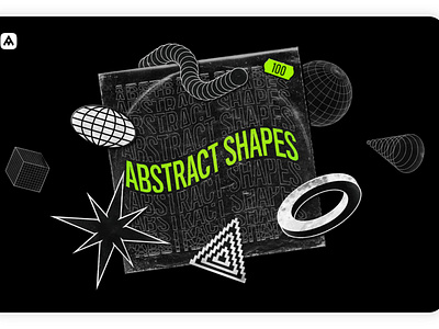 Abstract Shapes Collection – 100 Design Elements