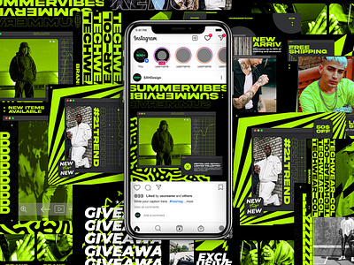 XNeON Instagram Posts & Stories Kit