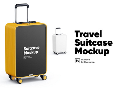 Travel Suitcase Mockup