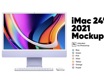 iMac 24” 2021 Mockup