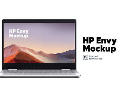 HP Envy Mockup abstract design device display laptop mac macbook mockup phone phone mockup presentation realistic simple smartphone theme ui ux web webpage website