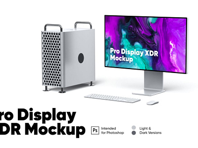 Pro Display XDR Mockup (Light & Dark) app clean diy mockup download figma free freebie iphone mobile ui mock up mockup mockups phone psd realistic scene creator scene generator sketch ui ux