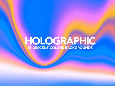 Neon Holographic Abstract Backgrounds