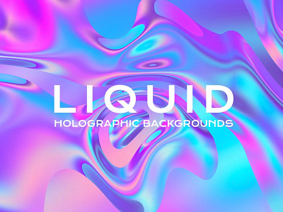 Holographic Liquid Background Set abstract aesthetic background backgrounds design gradient gradients graphic design graphics holo holographic illustration liquid neon poster posters texture textures ui wallpaper