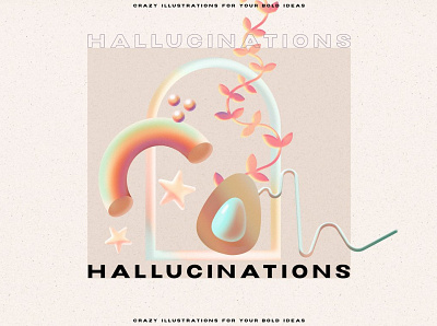 Gradient Hallucinations - 3D Illusion 3d 3d illusion abstract aesthetic animation background backgrounds concept design geometric gradient graphic design hallucinations holographics illusion illustration logo motion graphics shapes ui