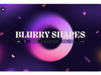 Blurry Gradient Shapes Collection 3d abstract aesthetic asymmetric background backgrounds black blurry chromatic clipping mask color colourful creative design gradient graphics neon poster shapes texture