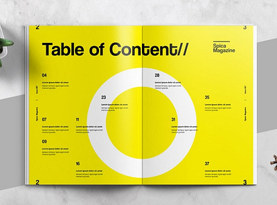 Art and Exhibition Magazine Editorial Template a4 art catalog clean design editorial elegant exhibition letter lookbook magazine modern multipurpose portfolio swiss yellow