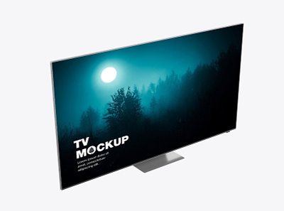TV Mockup 3d 4k animation branding device digital display electronic graphic design logo media mockup monitor motion graphics responsive screen tv tv mockup ui