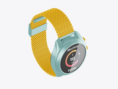 Watch Mockup 3d animation branding design electronic exclusive glass graphic design iwatch logo metal mockup motion graphics screen strap ui watch