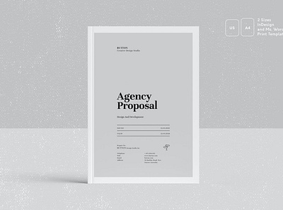 Proposal Template a4 agency brand identity brief brochure business catalog clean design idenitity identity indesign magazine marketing minimal minimalist modern project proposal web