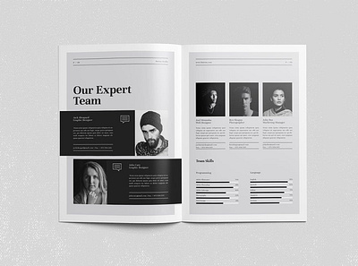 Proposal Template a4 agency annual report brand identity brief brochure business catalog clean design idenitity identity indesign marketing minimal minimalist modern project proposal web