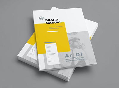 Brand Manual a4 advertising agency brand brand manual brandbook bundle colors corporate guide guideline identity indesign magazine manual minimal square swiss templates typography