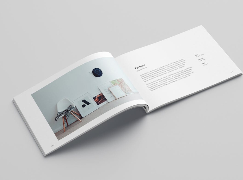 A5 Portfolio Template By Graphic Assets On Dribbble