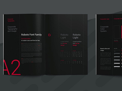 Brand Manual agency brand branding brochure colors corporate editorial guide guideline identity indesign layout magazine manual minimal print professional swiss template typography