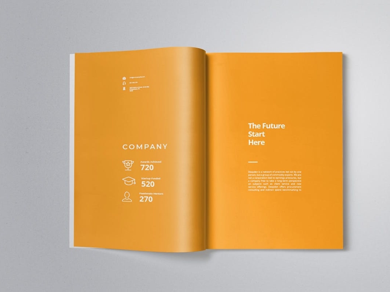 Company Annual Report Template by Creative Assets on Dribbble