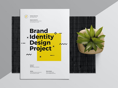 Brand Identity Proposal brand brand identity branding brochure business design graphic indesign logo magazine marketing mockup presentation proposal seo startups template themes web design yellow