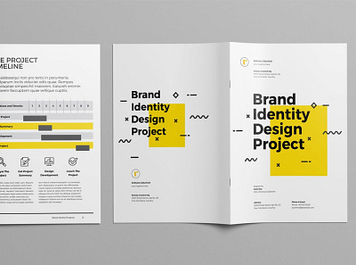 Brand Identity Proposal brand brand identity branding brochure business design graphic indesign logo magazine marketing mockup presentation proposal seo startups template themes web design yellow