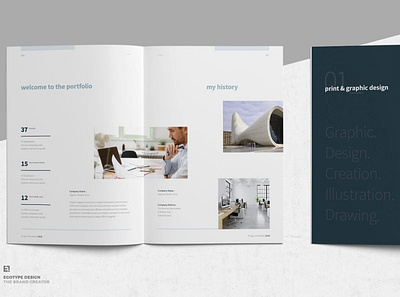 Portfolio Template agency brochure catalog catalogue clean creative design designer download elegant indesign magazine minimalist photography portfolio portfolio template profile showcase simple template