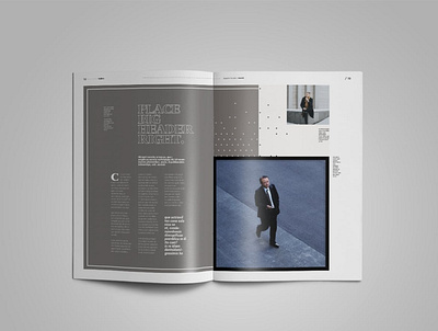 Kojima Magazine Template bestseller book brochure business clean corporate creative design easy editable graphic assets graphicassets indesign magazine magazine template minimal mockup simple stylish template