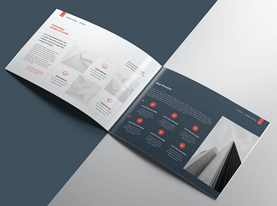 Company Profile Landscape A5 abstract brochure business cmyk company company profile corporate creative elements envato indesign infographics landscape magazine modern portfolio profile template trend trendy