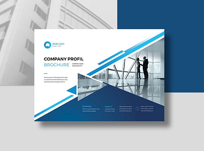 Company Profile Landscape a4 abstract business company company profile company profile template corporate creative element indesign infographic landscape magazine modern print profile report template trend trendy