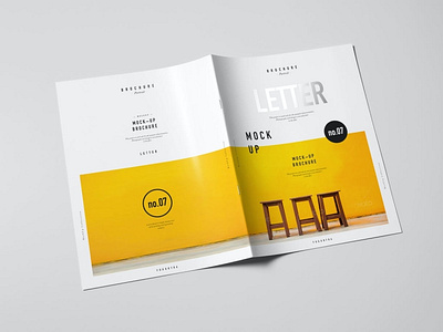 US Letter Brochure Mockups