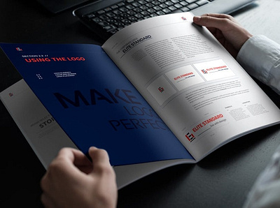 Brand Manual bold brand brand manual branding brochure clean design guide guideline highlight identity indesign logo identity manual minimal modern source typography user visual identity