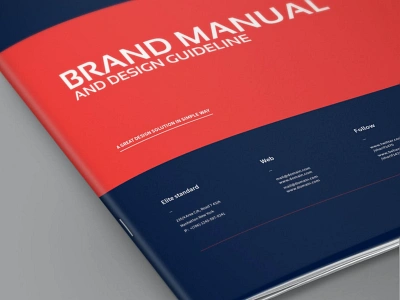 Brand Manual bold brand brand manual branding brochure clean design guide guideline highlight identity indesign logo identity manual minimal modern source typography user visual identity