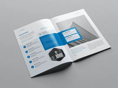 Company Profile abstract blue brochure business company company profile corporate element graphic indesign template infographic portfolio profile shape template trend trendy ui web website