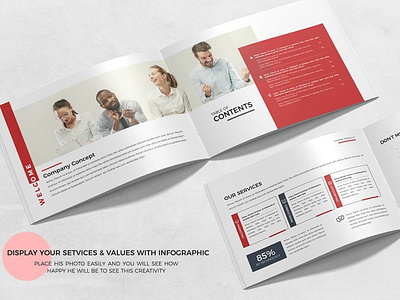 A5 Company Profile Template 20 Pages